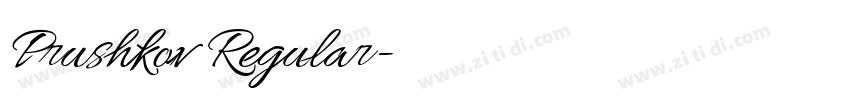 Prushkov Regular字体转换 Prushkov Regular字体转换